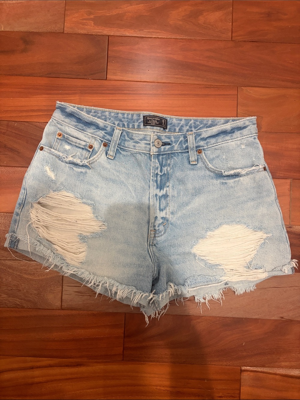 Abercrombie High Rise Annie Jean shorts